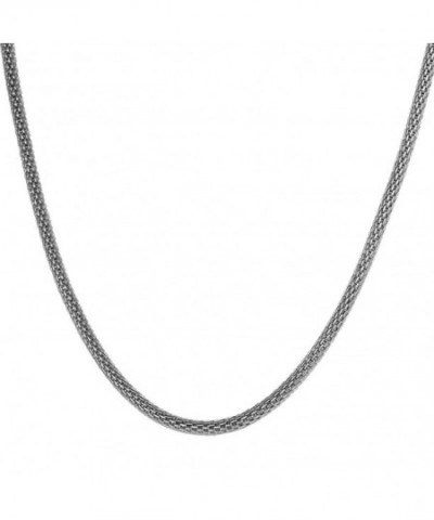 VALYRIA Silver Stainless Necklace Inches