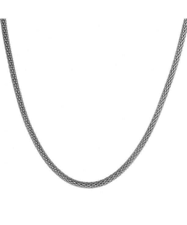 VALYRIA Silver Stainless Necklace Inches