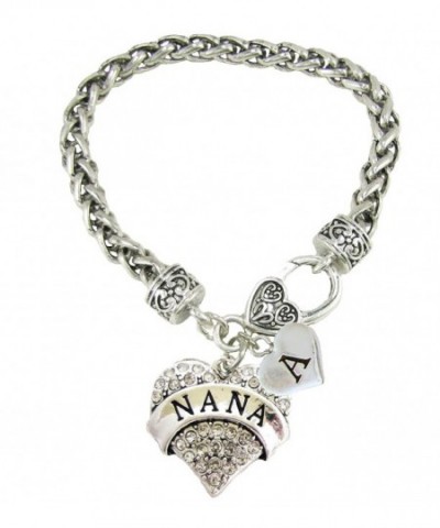 Lobster Bracelet Jewelry Grandma Initial