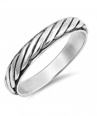 Eternity Twisted Thumb Sterling Silver