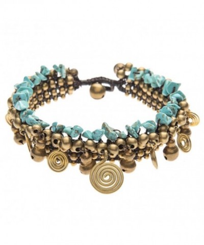 81stgeneration Womens Simulated Turquoise Bracelet