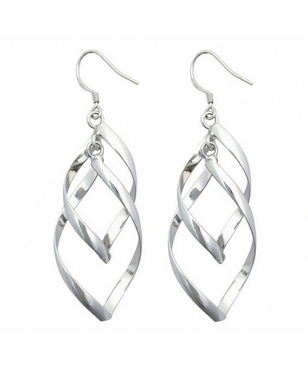 Silver Plated Linear French Earring