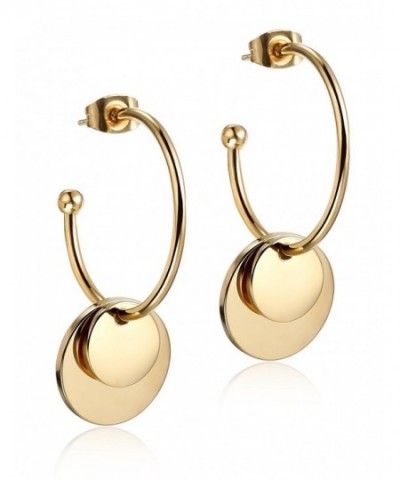 Statement Earrings Gold Plated Women