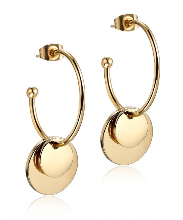 Statement Earrings Gold Plated Women
