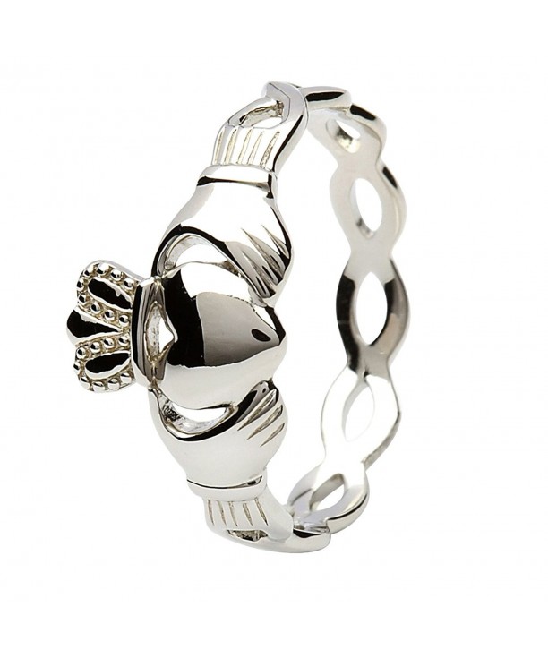 Womens Sterling Claddagh Ring Infinity
