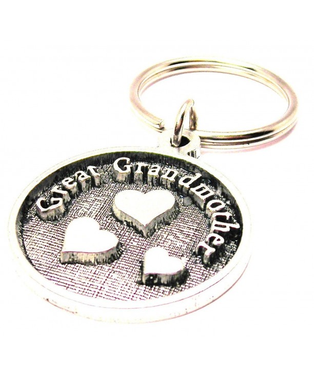 Single Charm Great Grandmother Keychain