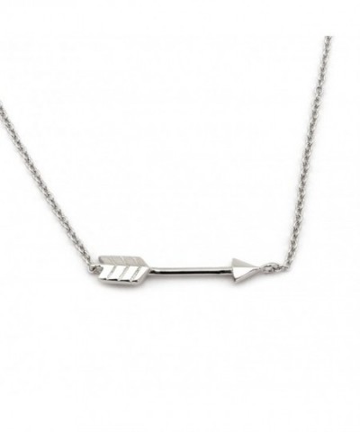 Sterling Silver Rhodium Pendant Necklace