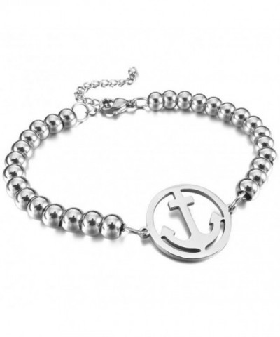 INBLUE Stainless Bracelet Silver Nautical