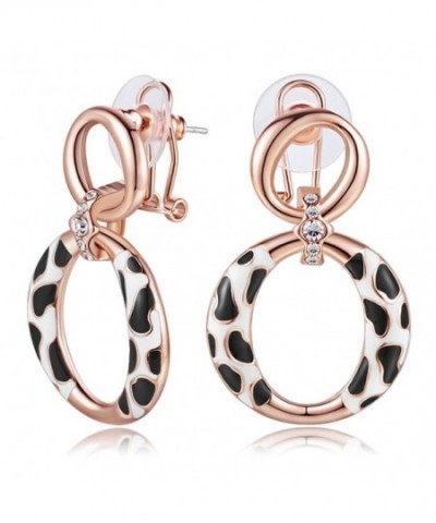 Carfeny Plated Earrings Zirconia Pattern