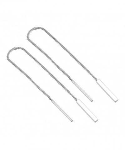 HooAMI Stainless Threader Through Earrings