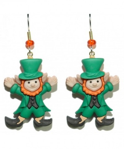 Adorable Patricks Leprechaun Earrings H120