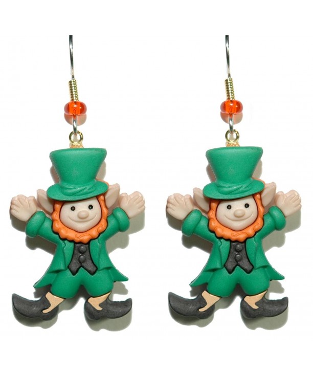 Adorable Patricks Leprechaun Earrings H120