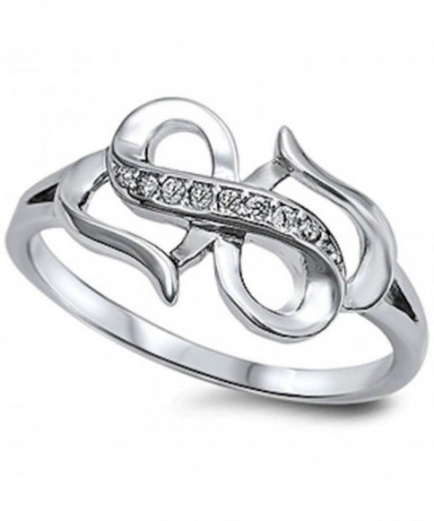 Style Zirconia Infinity Sterling Silver