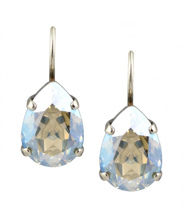 Mariana Raindrop Crystal Earrings Moonlight