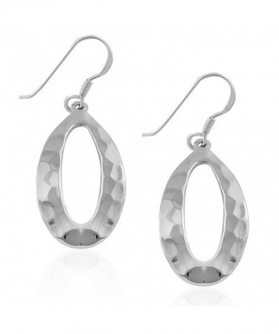 Sterling Silver Hammered Dangle Earrings