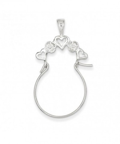 Sterling Silver Heart Charm Holder