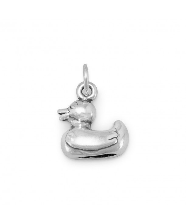 Sterling Silver Rubber Duck Charm