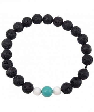 Volcanic natural meditation bracelet Turquoise