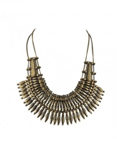 Lux Accessories burnished Statement Necklace