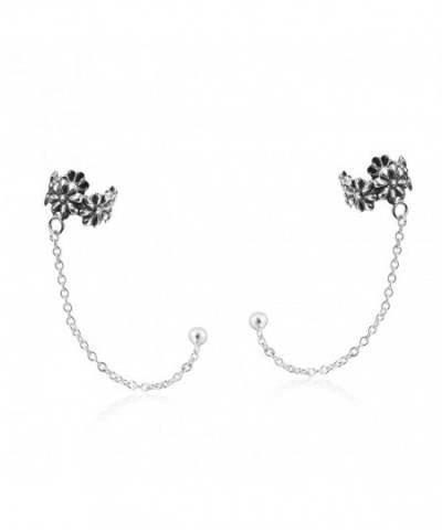 Sweet Floral Sterling Silver Earrings