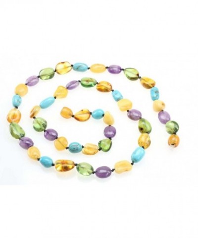 Amberbeata Teething Necklace Caribbean Turquoise