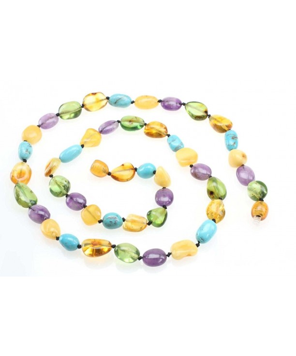 Amberbeata Teething Necklace Caribbean Turquoise