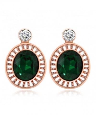 Kemstone Green Zirconia Crystal Earrings