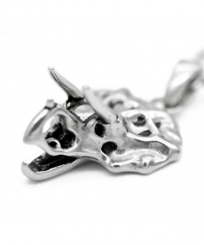 CONTROSE Dinosaur Necklace Triceratops Stainless