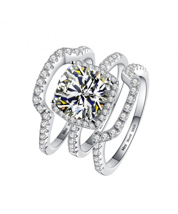 Cushion Princess Synthetic Diamond Engagement