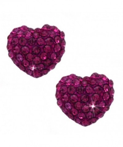 cocojewelry Crystal Heart Earrings Valentines