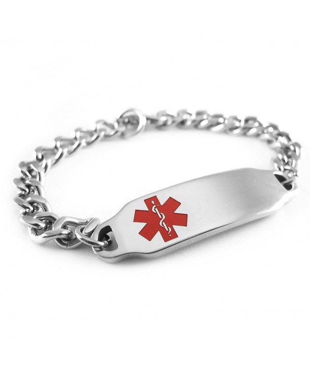 MyIDDr Pre Engraved Customizable Epilepsy Bracelet