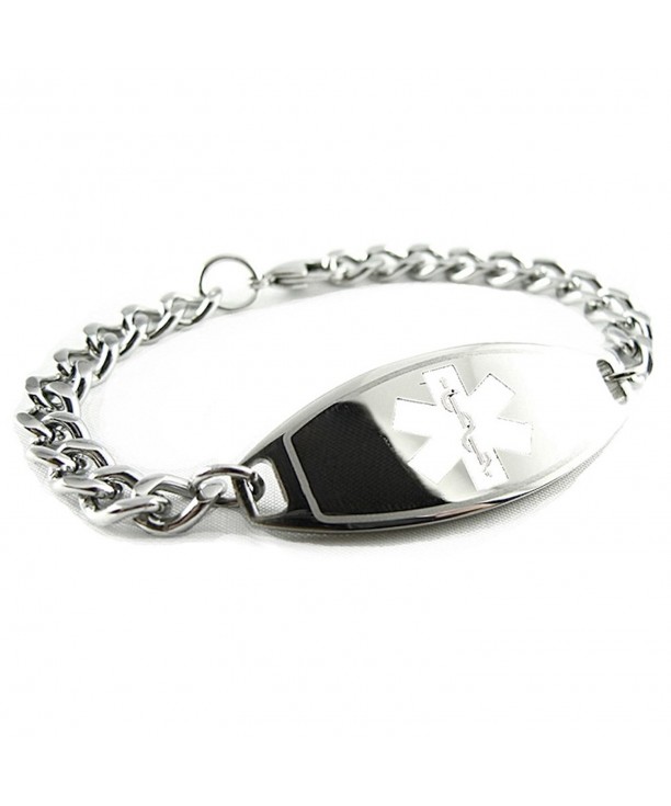 MyIDDr Pre Engraved Customized Thinners Bracelet