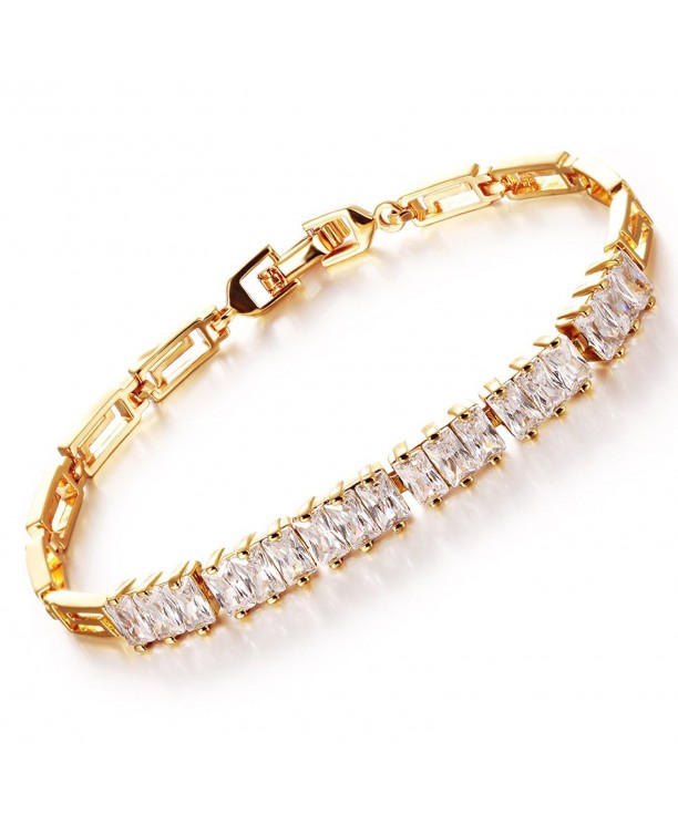 WuBeFine Plated Crystal Bracelet Bracelets