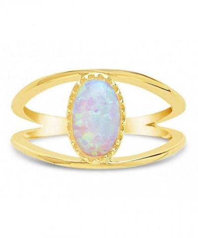 Sterling Forever Vermeil Created Gemstone