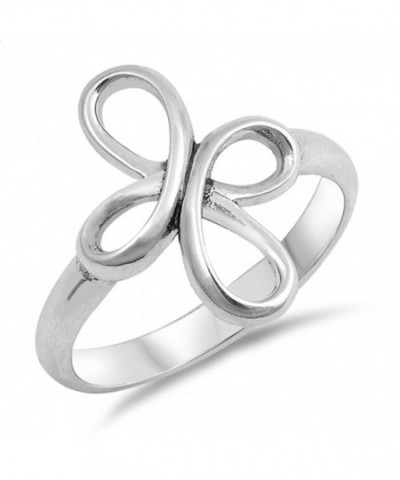 Swirl Infinity Cross Sterling Silver