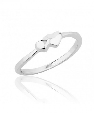 Sterling Silver Intertwined Hearts Knuckle