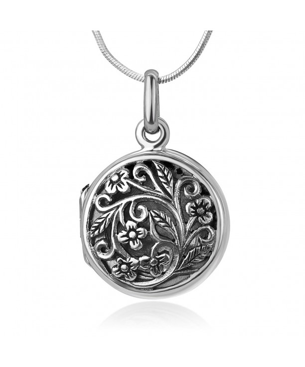 Oxidized Sterling Filigree Vintage Necklace