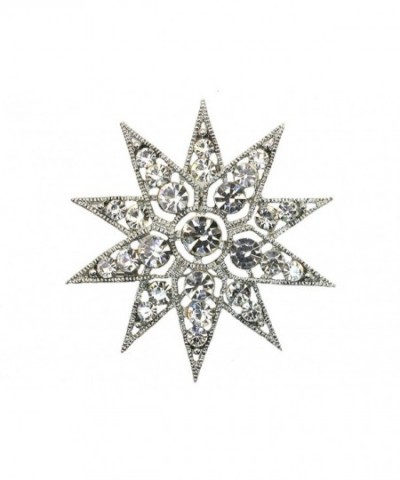 Faship Gorgeous Crystal Snowflake Floral
