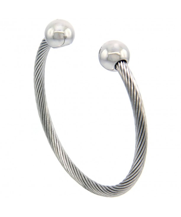 Stainless Steel Cable Bracelet Magnetic
