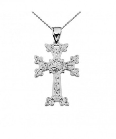 Sterling Eternity Khachkar Armenian Necklace