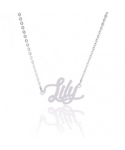 AOLO Stainless Necklaces Personalized Lily