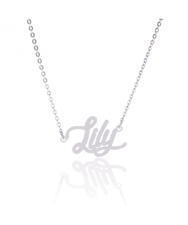 AOLO Stainless Necklaces Personalized Lily