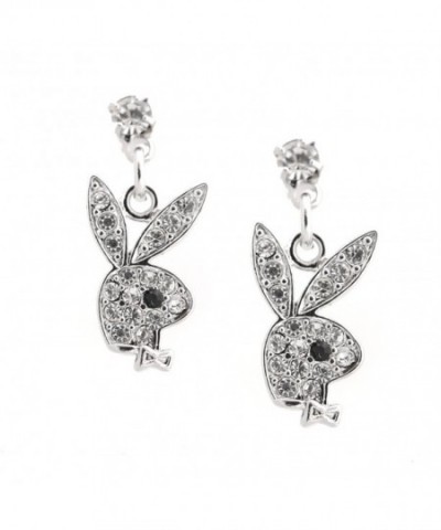 Spinningdaisy Silver Plated Crystal Earrings