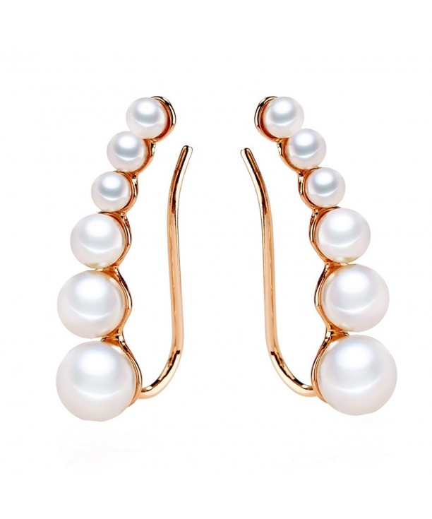 Crawler Earrings Climbers Pearl Jewelry