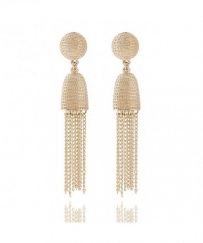 Luxurious Hanging Metallic Dangle Earrings