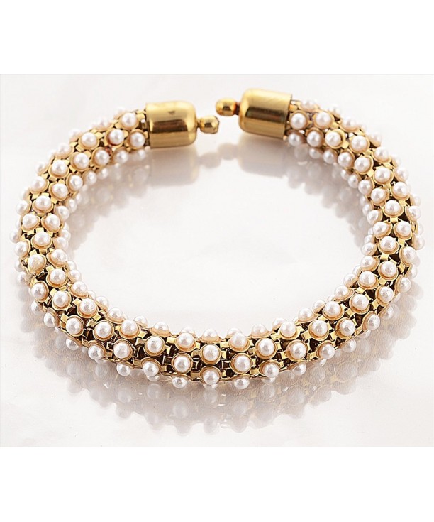 Zephyrr Adjustable Golden Pearls Bracelet