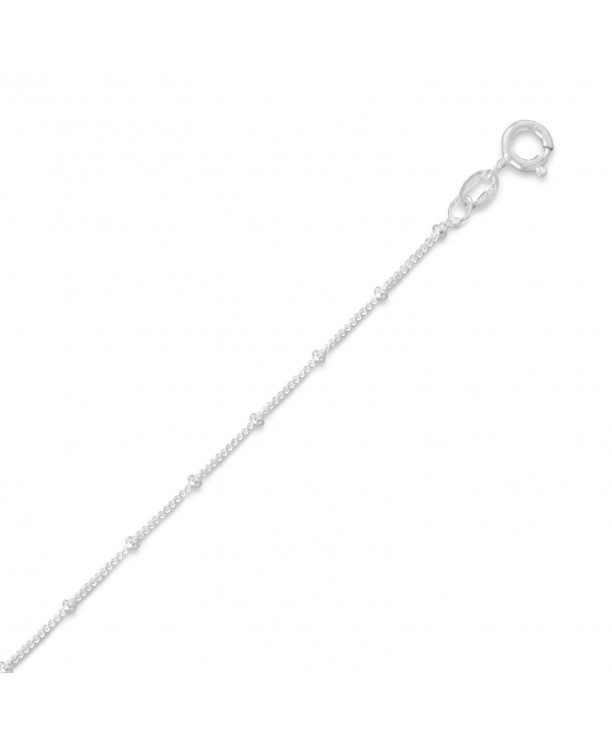 Satellite Necklace Sterling Silver 15 inch