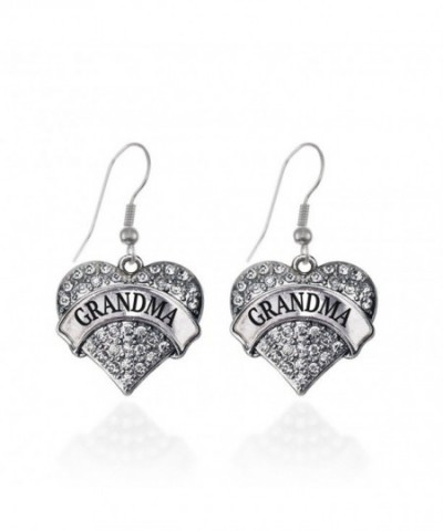 Grandma Earrings French Crystal Rhinestones