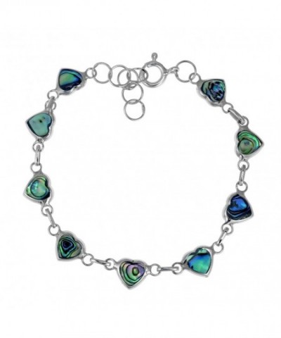 Around Abalone Sterling Silver Bracelet