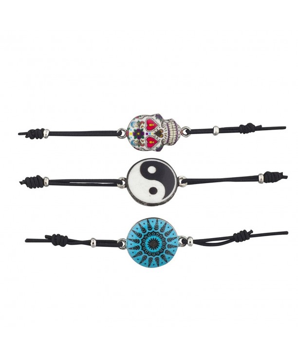 Lux Accessories Sugar Skull Bracelet